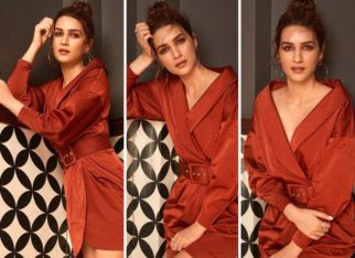 Kriti Sanon makes a glowing statement in brown as she promotes her film Mimi