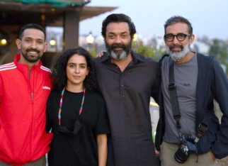 Vikrant Massey, Sanya Malhotra, and Bobby Deol wrap up the shoot of Love Hostel Vikrant Massey, Sanya Malhotra, and Bobby Deol wrap up the shoot of Love Hostel