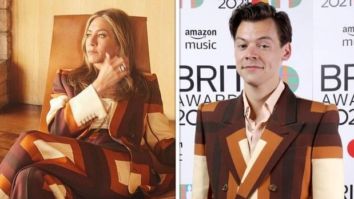 Jennifer Aniston and Harry Styles twin in Gucci retro hues pantsuit; actress says ‘just call me Harriet Styles’