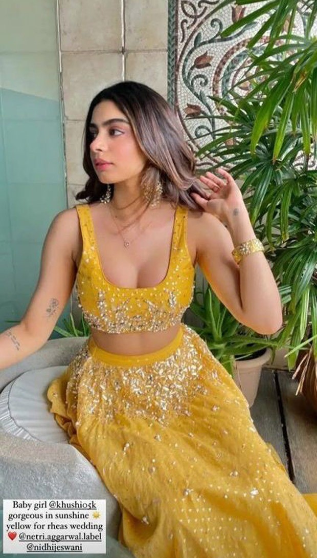khushi kapoor lehenga
