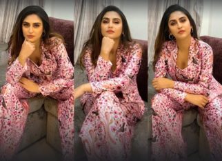Krystle D’Souza is a boss babe in pink pantsuit for Chehre promotions