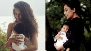 Lisa Haydon flaunts her post pregnancy glow as she poses with her newborn daughter