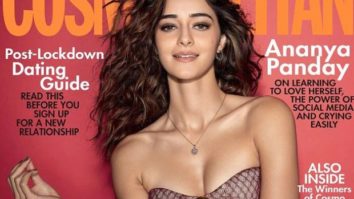 Ananya Panday looks resplendent in an all-maroon look for the cover of Cosmopolitan