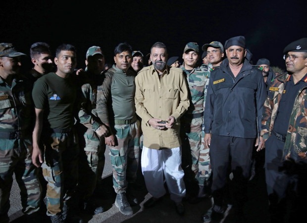 Actor Sanjay Dutt met jawaans from the Indian Army while shooting for the much-awaited movie Bhuj: The Pride Of India!