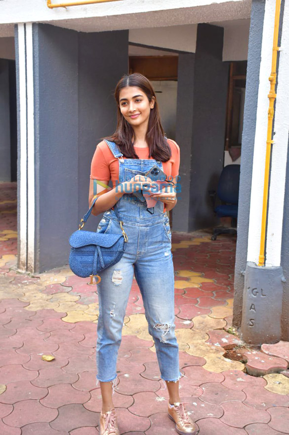 Photos: Pooja Hegde spotted at dubbing studio