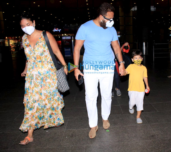 Photos: Sara Ali Khan, Kareena Kapoor Khan and Saif Ali Khan snapped at the airport