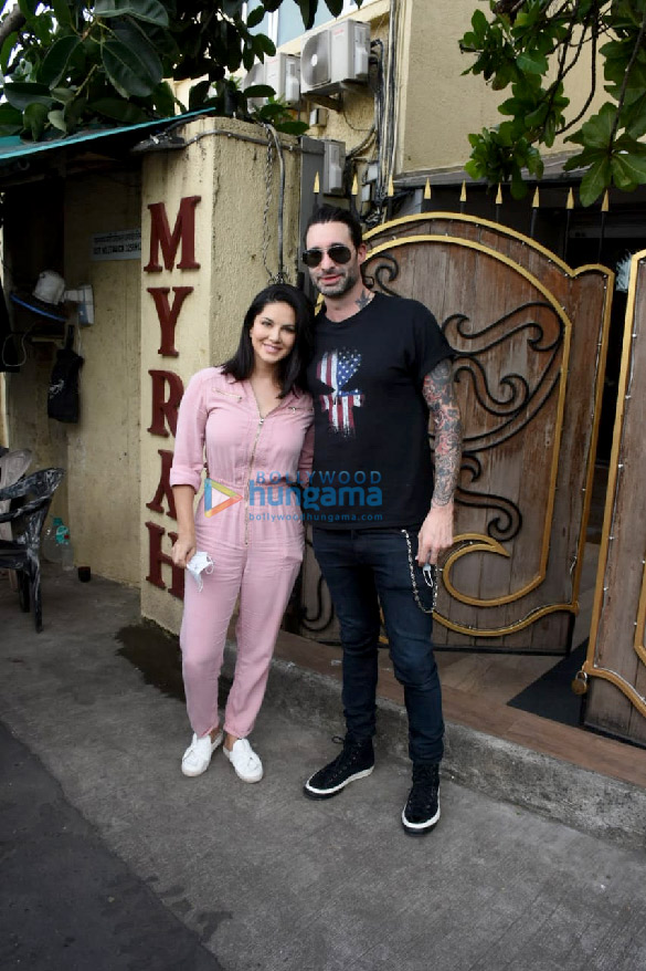 Photos: Sunny Leone and Daniel Weber snapped at Myrah Spa in Juhu