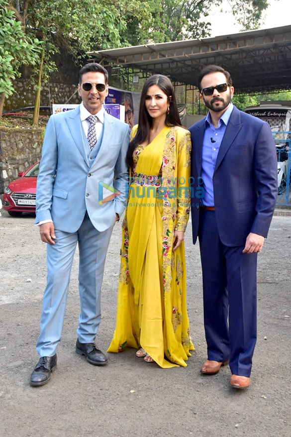 Photos: Akshay Kumar, Katrina Kaif and Rohit Shetty promote Sooryavanshi on KBC