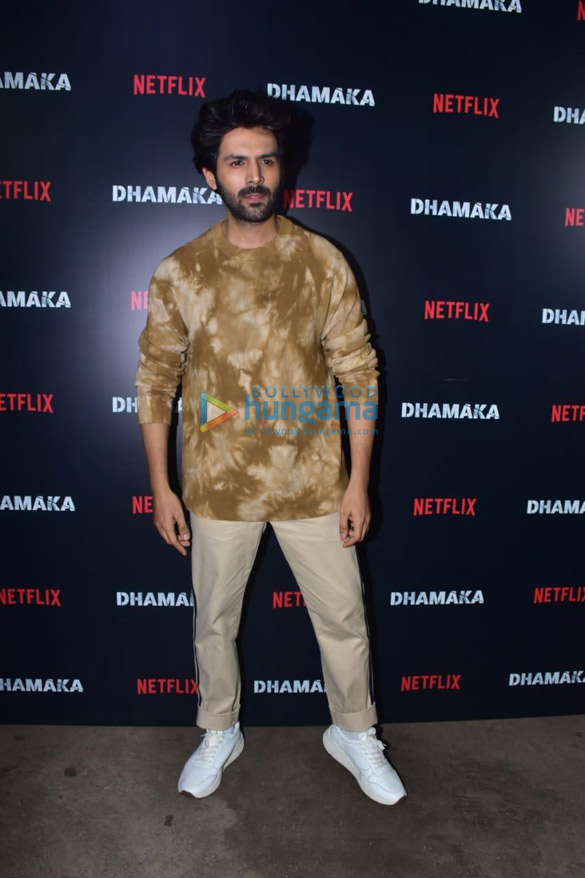 Photos: Celebs grace the special screening of Dhamaka Photos: Celebs grace the special screening of Dhamaka