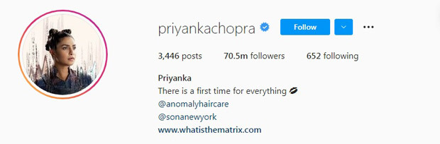Priyanka Chopra drops Jonas surname from her social media handles, no truth to separation rumours with Nick Jonas
