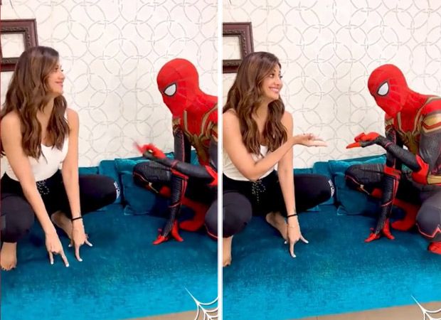 Shilpa Shetty Kundra dances with Spider-Man at 