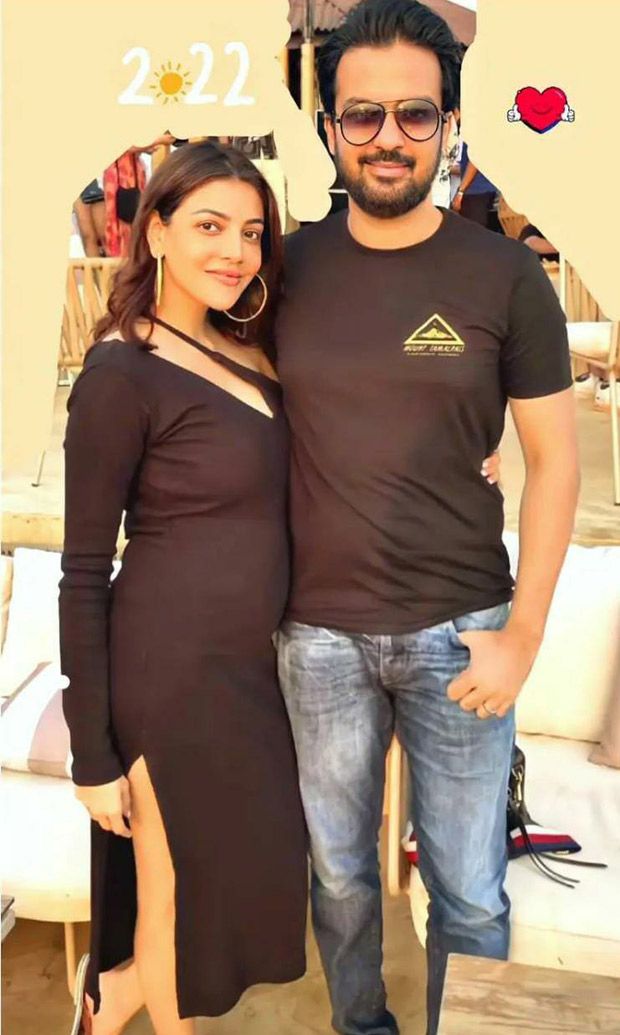 Kajal Aggarwal shares first peek of baby bump in picture with husband Gautam Kitchl