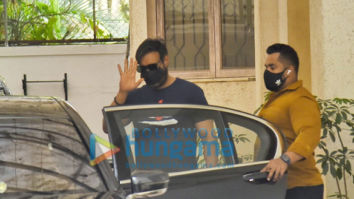 Photos: Ajay Devgn spotted outside a dubbing studio in Juhu