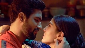 Sara Ali Khan and Vicky Kaushal share a romantic still from their film as they wrap up the shoot of Laxman Utekar’s directorial