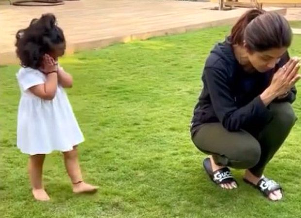 Shilpa Shetty's daughter Samisha chants Gayatri mantra as she prays for an injured bird