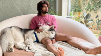 Vijay Deverakonda chills at home with Storm as shoots get cancelled