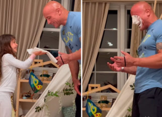 Dwayne Johnson’s daughters leave the internet in splits as they prank their dad with a face full of toothpaste and shaving cream