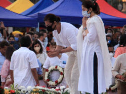 Lata Mangeshkar ji’s Funeral – Asha Bhosle, Shah Rukh Khan, Sachin Tendulkar bid her a teary goodbye