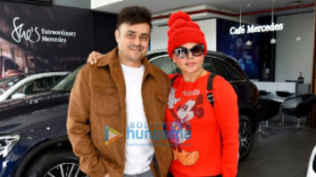 Photos: Rakhi Sawant and her husband snapped at a car showroom
