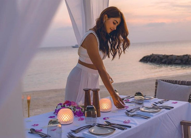 Pooja Hegde celebrates her mother's 60th birthday with a family dinner alongside the ocean