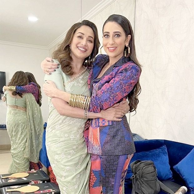 Karisma Kapoor and Madhuri Dixit have nostalgia-filled Dil To Pagal Hai reunion, see photo