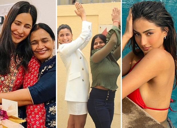 Trending Bollywood Pics From Vicky Kaushal sharing a picture of Katrina Kaif and his mother on Women's Day to Alia Bhatt doing the signature pose of Gangubai at a special screening to Palak Tiwari raising temperatures in a red bikini, here are today’s top trending entertainment images