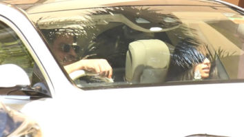 Shah Rukh Khan heads out for a Sunday drive with kids Suhana Khan and AbRam Khan