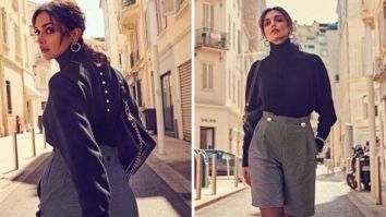 Cannes 2022: Deepika Padukone makes heads turn in velvet turtle neck top and checked Bermuda shorts at the French Riviera