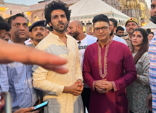 Kartik Aaryan and Bhushan Kumar seek blessings at Kashi Vishwanath temple as Bhool Bhulaiyaa 2 continues to roar at box office