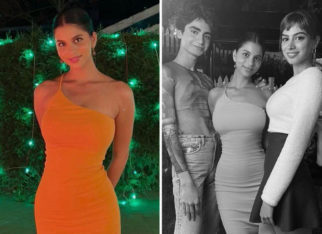 Suhana Khan stuns in an orange bodycon dress as she celebrates 22nd birthday with the team of ‘The Archies’
