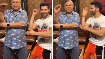 Varun Dhawan grooves with dad David Dhawan on Jugjugg Jeeyo’s The Punjaabban Song, watch video 