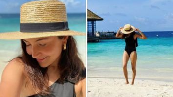 Anushka Sharma makes summer days hotter in chic black one-shoulder swimsuit and a straw hat