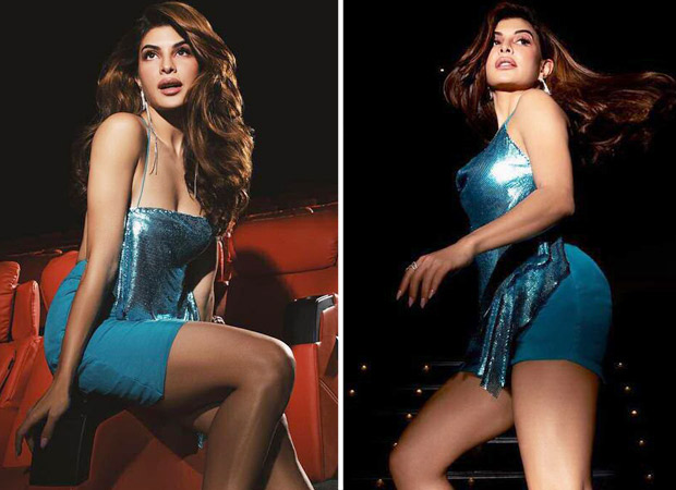 Jacqueline Fernandez oozes hotness in blue backless sequin top and mini skirt