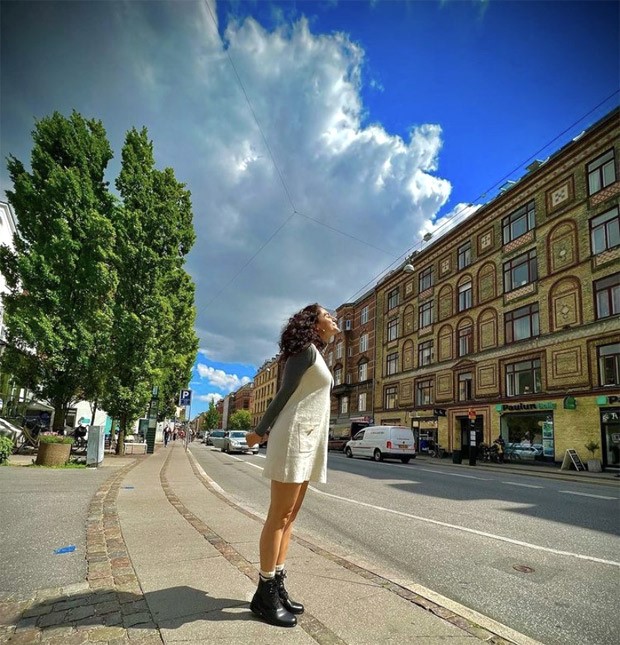 Taapsee Pannu takes over the streets of Denmark in white pinafore dress on vacation to Denmark with sister Shagun Pannu