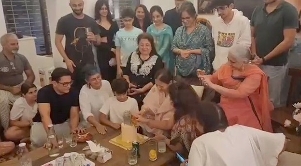 Aamir Khan celebrates his mother Zeenat Hussain birthday in special way; ex-wife Kiran Rao and son Azad in attendance