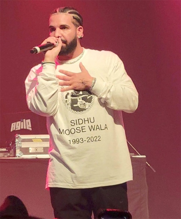 Drake pays tribute to Sidhu Moose Wala at Toronto concert; wears a T-shirt with rapper's face on it 