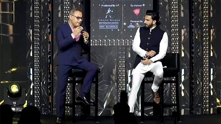 Magnificent Ranveer Singh in conversation with Neeraj Roy at IAA Leadership Awards 2022