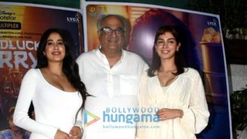 Photos: Janhvi Kapoor, Boney Kapoor, Khushi Kapoor and others attend the screening of Good Luck Jerry