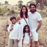 Pushpa star Allu Arjun poses with wife Sneha and kids as they holiday in Tanzania ahead of Pushpa 2 shoot