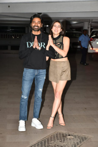 Sara Ali Khan greets paparazzi with ‘namaste’ as she reunites with Atrangi Re co-star Dhanush for The Gray Man bash hosted for Russo Brothers