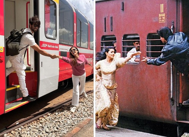 DDLJ ist wieder in der Schweiz!  Shahid Kapoor und Mira Rajput stellen diese ikonische Szene von SRK und Kajol nach: Bollywood-Nachrichten