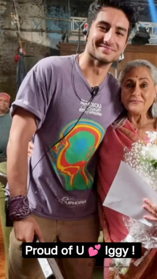 Ibrahim Ali Khan is winning hearts in this photo with Jaya Bachchan on the sets of Rocky Aur Rani Ki Prem Kahani