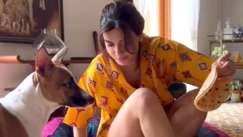 Diana Penty and her doggo spending some time together