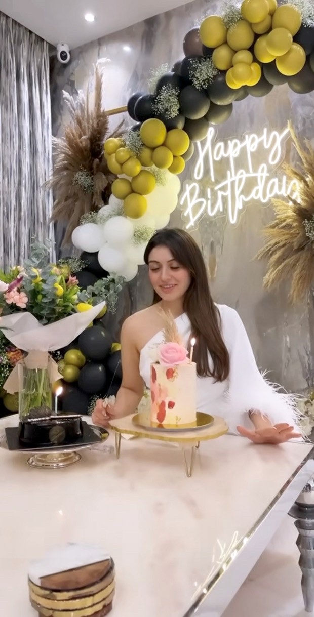 Hansika Motwani rings in 31st birthday with friends and family in a white one shoulder dress worth Rs. 84K 