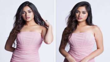 Khatron ke Khiladi 12 star Jannat Zubair oozez oomph in strapless bodycon pink dress