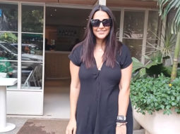 Neha Dhupia spotted in an all black outfit