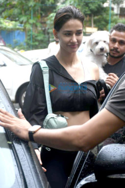 Photos: Disha Patani spotted outside a gym in Bandra