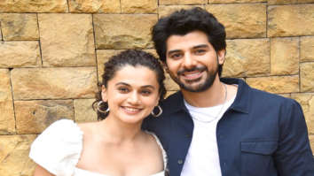 Photos: Taapsee Pannu and Pavail Gulati snapped promoting their film Do Baaraa