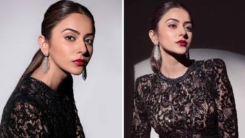 Rakul Preet Singh raises the bar with stunning photos wearing a black embellished jumpsuit worth Rs. 29K for Cuttputtli promotions