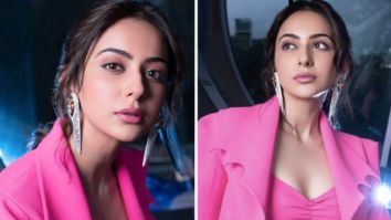 Rakul Preet Singh stuns in a hot pink bralette and cropped jacket at Cuttputlli trailer launch